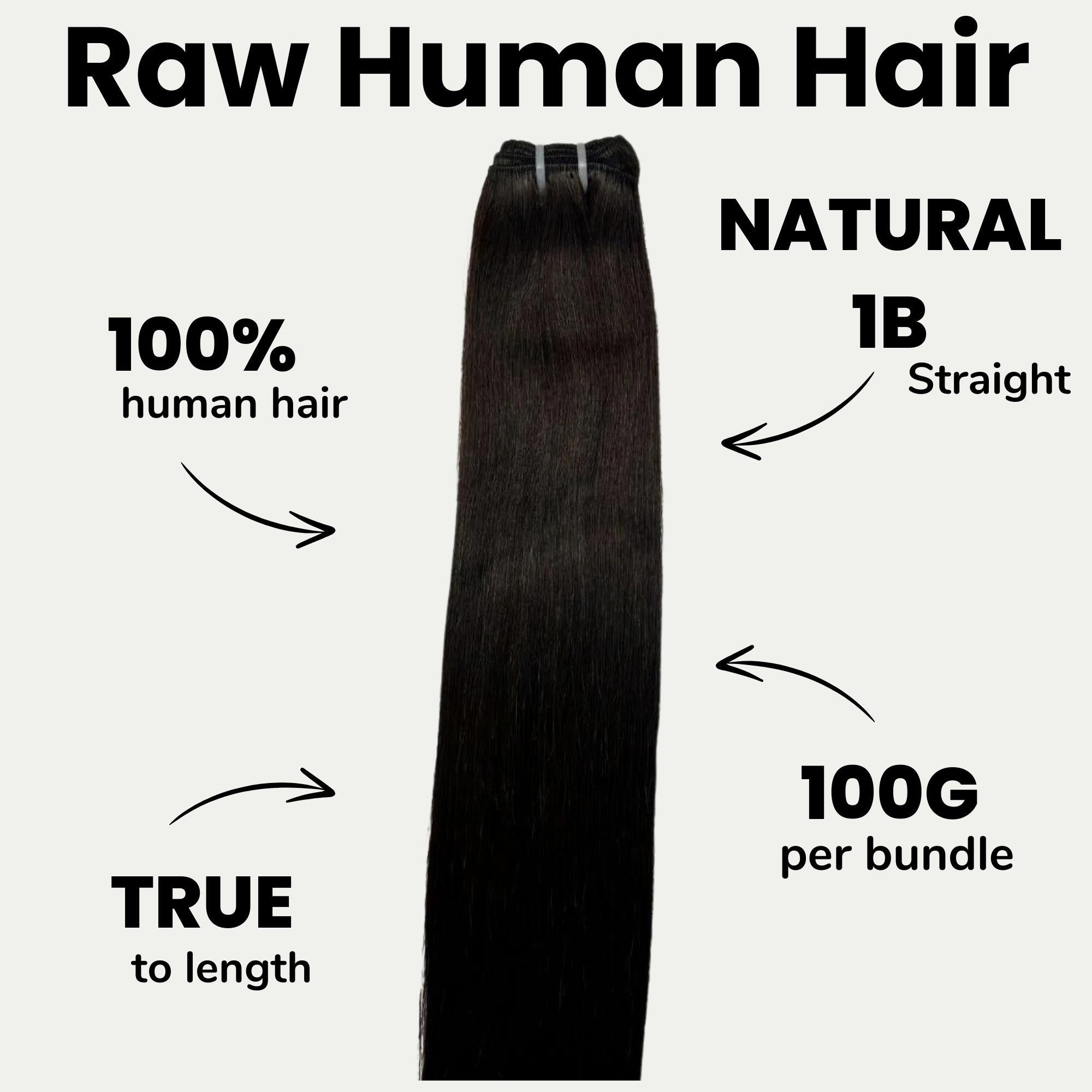XtraLength raw straight natural black 3-bundle deal